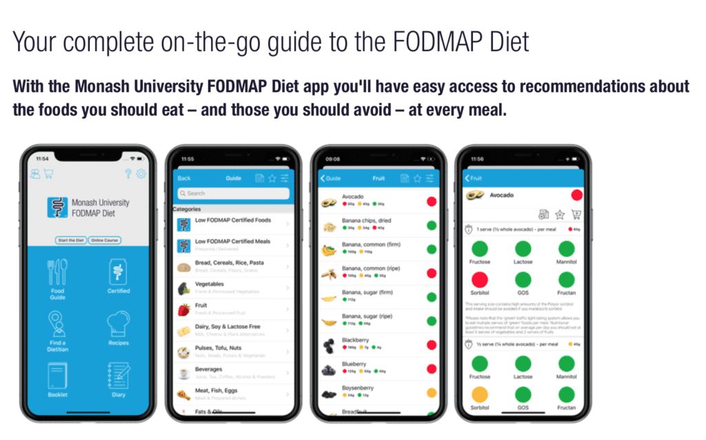 Fodmap diet app for phone 
