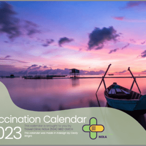 2023 travel vaccination calendar | Travel Clinic NOLA